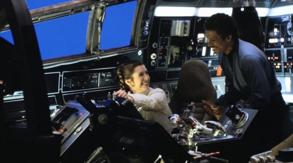 Carrie Fisher scalda i motori