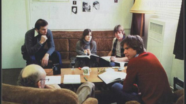 Gary Kurtz, Carrie Fisher, Mark Hamill, Harrison Ford, e Irvin Kershner